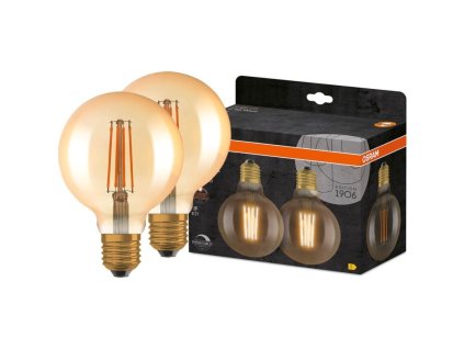 E27 G95 Filament LED 6,5W 725Lm Warm White 2700K DIMM OSRAM 2-PACK