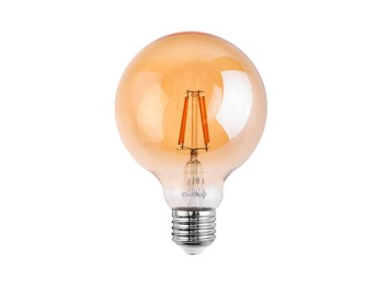 E27 G95 Filament LED 6W 660Lm Warm White 2000K jantárová LUMILED