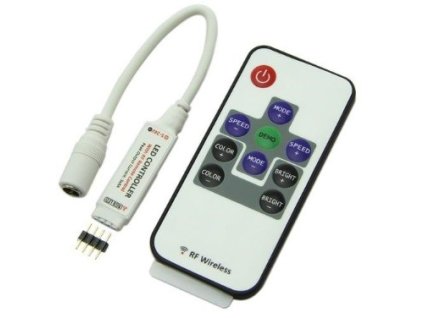 RGB-RF-MINI Wireless LED Controller 10 Keys DC12/24V 6A