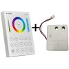 RF nástenný dotykový ovládač - panel RGB+CCT pre RF prijímače a svietidlá 8-zónový MiLight B8