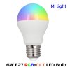 E27 RGB+CCT 6W 550Lm RF controller inside 2,4GHz MiLight