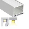 Hliníkový profil pre LED pásy - konštrukčný VARIO30-02 biely lakovaný 2m-tyč