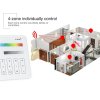 RF Nástenný dotykový ovládač RGB+CCT pre RF prijímače a svietidlá MiLight-M4 Panel