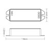 RF prijímač pre riadenie LED pásov CCT 12A DC12/24V MiLight FUT035M
