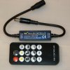 MINI stmievač s RF Diaľkovým ovládaním 14-key 6A DC 5-24V s DC konektormi - čierny