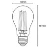 E27 A60 Filament LED 10W 1100Lm Warm White LUMILED