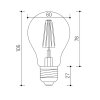 E27 A60 Filament LED 6W 640Lm Warm White CRI90 24V PWM DIMM FROZEN MINALOX