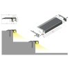 Hliníkový profil schodový pre LED pásy UP-MINI10 ELOX