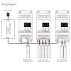 RF prijímač riadenia LED pásov DIMM, CCT, RGB, RGBW 4x5A DC12-24V SKD-V4-D