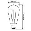 E27 ST64 FILAMENT LED 6W 660Lm Warm White 2200K LUMILED