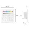 Nástenný dotykový ovládač RGB/RGBW pre RF prijímače a svietidlá MiLight-T3 Panel