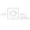 Nástenné ovládanie pre MONO a CCT LED s RF 2,4GHz prijímačom DC12-48V 12A MiLight P0-B