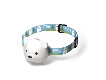 LED nabíjecí čelovka medvěd P3543, 80 lm, 7 m, Li-Pol 500 mAh