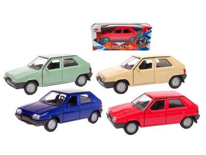 Welly ŠKODA Favorit auto oficiální model 1:34 kov 11,5cm na volný chod