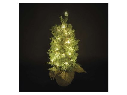 LED svítící stromek, 50 cm, venkovní i vnitřní, teplá bílá, časovač