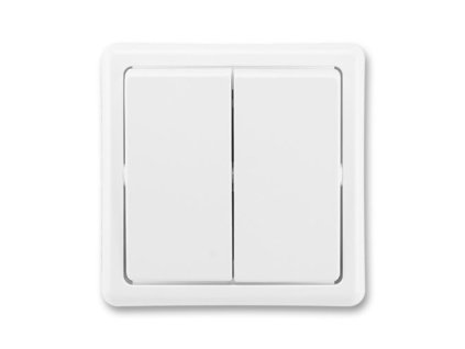 ABB Classic 3553-52289 B1 vypínač č.6+6 schodíšťový bílá