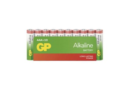 Alkalická baterie GP Alkaline AAA (LR03), 10 ks