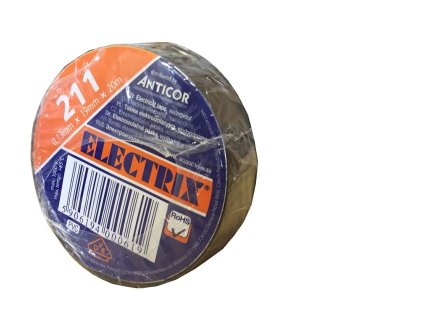 Anticor 211P/19mm x 20m PVC černá - 10ks