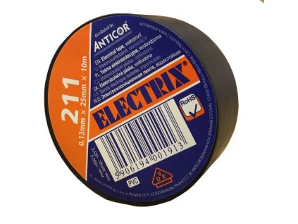 Anticor 211P/25mm x 10m PVC černá - 1ks