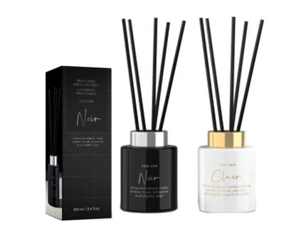 Bartek aroma difuzér s tyčinkami 100ml For Her bílá - For Him černá 0162