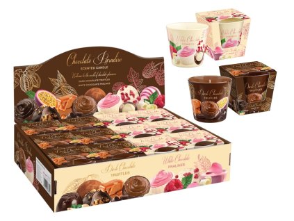 Bartek svíčka vosková ve skle  115g čokoládový ráj 0139