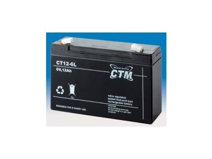 CT 6-12   6V/12Ah Faston F2-6,3mm