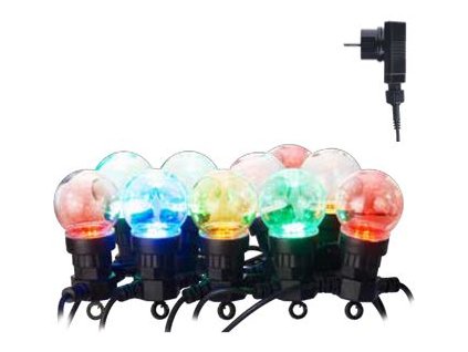 EMOS-ZY1938 50LED světelný řetěz 10x párty žárovka čiřá - barevná