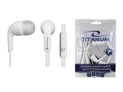 Esperanza TH109W sluchátka s mikrofonem TITANIUM bílá