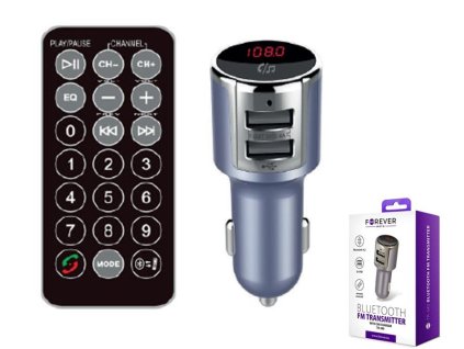 Forever TR-340 mini Bluetooth FM Transmitter LCD 2xUSB