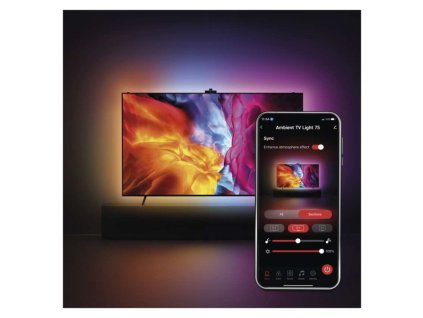 GoSmart Ambientní LED RGB osvětlení za TV 75“ (189 cm)