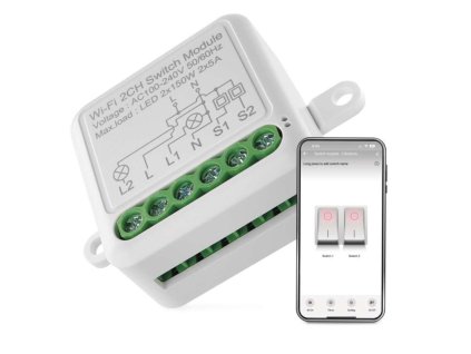 GoSmart modul spínací IP-2102SW, WiFi, 2-kanálový