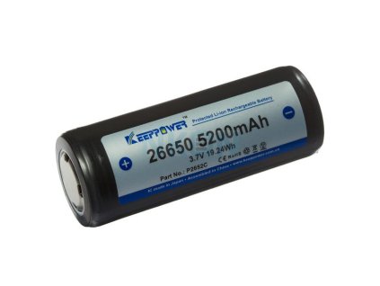 KEEPPOWER 26650 Li-Ion 5200mAh 3,7V