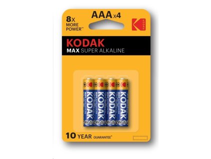 Kodak MAX KAAA-4 alkaline blistr (LR03)