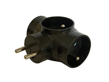 Konnoc DX-R3 kulatá rozbočka černá