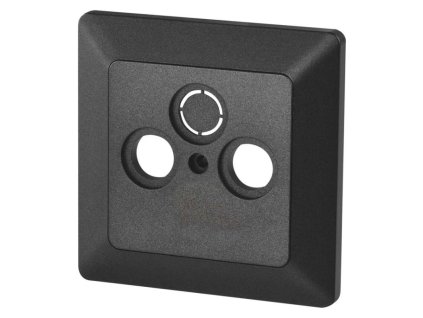 Kryt zásuvky TV+rozhlas+satelit, antracit