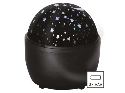LED dekorativní projektor – hvězdy, 3x AA, vnitřní