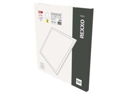 LED panel REXXO backlit 60×60, čtvercový vestavný bílý, 36W neutr. b. UGR