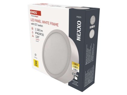 LED přisazené svítidlo NEXXO, kruhové, bílé, 12,5W, se změnou CCT