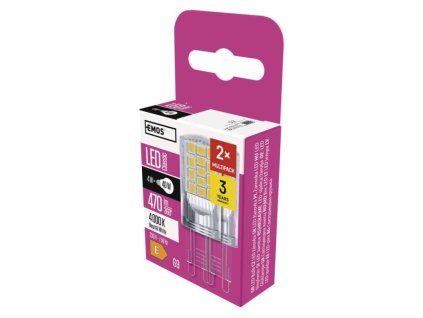 LED žárovka Classic JC / G9 / 4 W (40 W) / 470 lm / neutrální bílá