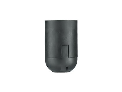 Malpro D3005 objímka plast E27 hladká černá