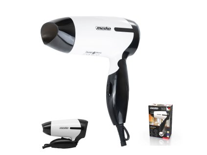 Mesko vysoušeč vlasů skládací bílý 1000W  MS2262
