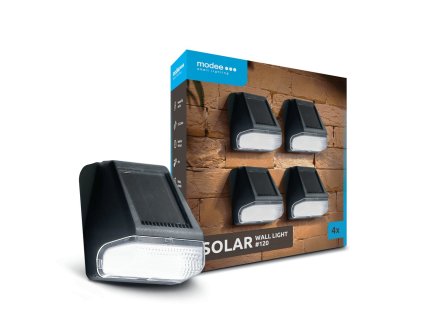 Modee LED solární nástěnné svítidlo ML-WS120 (4ks)