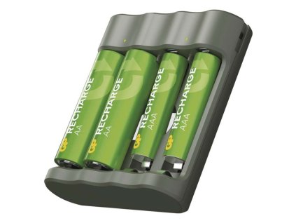 Nabíječka baterií GP Recharge B441 + 2× AA Recharge 2100 mAh + 2× AAA Recharge 800 mAh