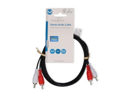 Nedis CAGL24200BK15 2 x cinch - 2 x cinch 1,5m