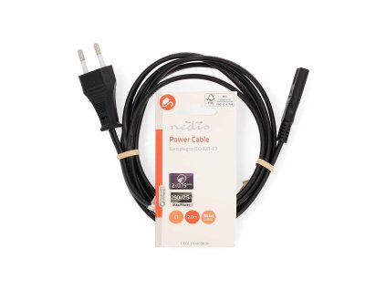 Nedis CEGL11040BK20 napájecí kabel 2PIN 2m flexo magn.