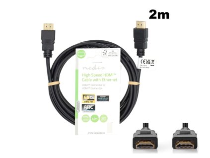 Nedis CVGL34060BK20 HDMI kabel HighSpeed 2m