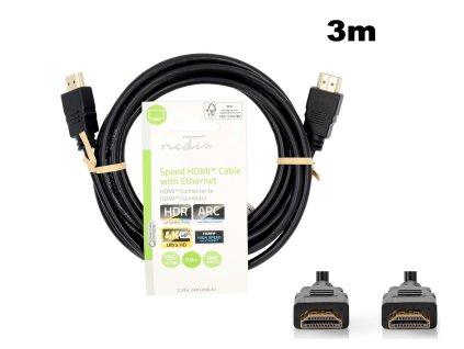 Nedis CVGL34060BK30 HDMI kabel HighSpeed 3m