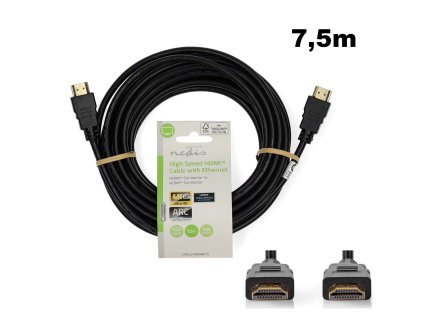 Nedis CVGL34060BK75 HDMI kabel HighSpeed 7,5m