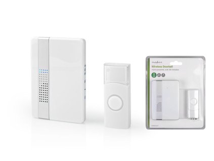 Nedis DOORB223CWT bezdrátový zvonek,230V, BÍLÝ