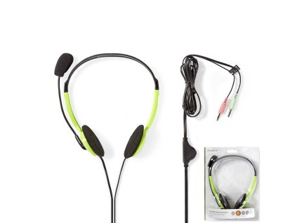 Nedis CHST100GN HEADSET sluchátka zelená